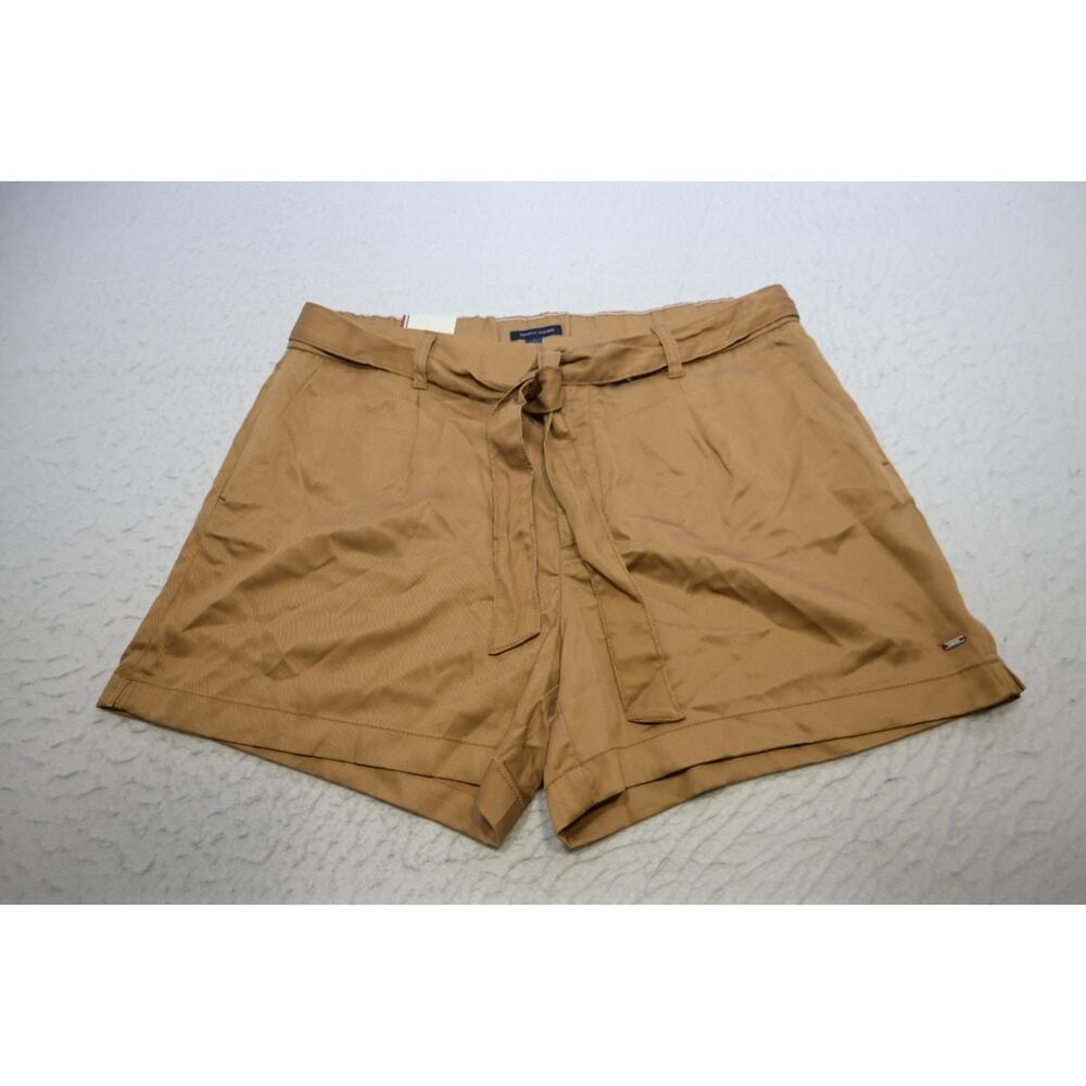 Tommy Hilfiger Relaxed Casual Shorts Brown Womens Size 14 NWT